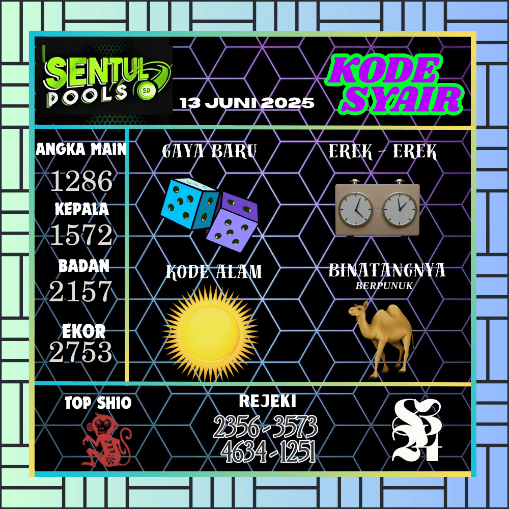Kode Syair Sentul Pools - Juni Pools
